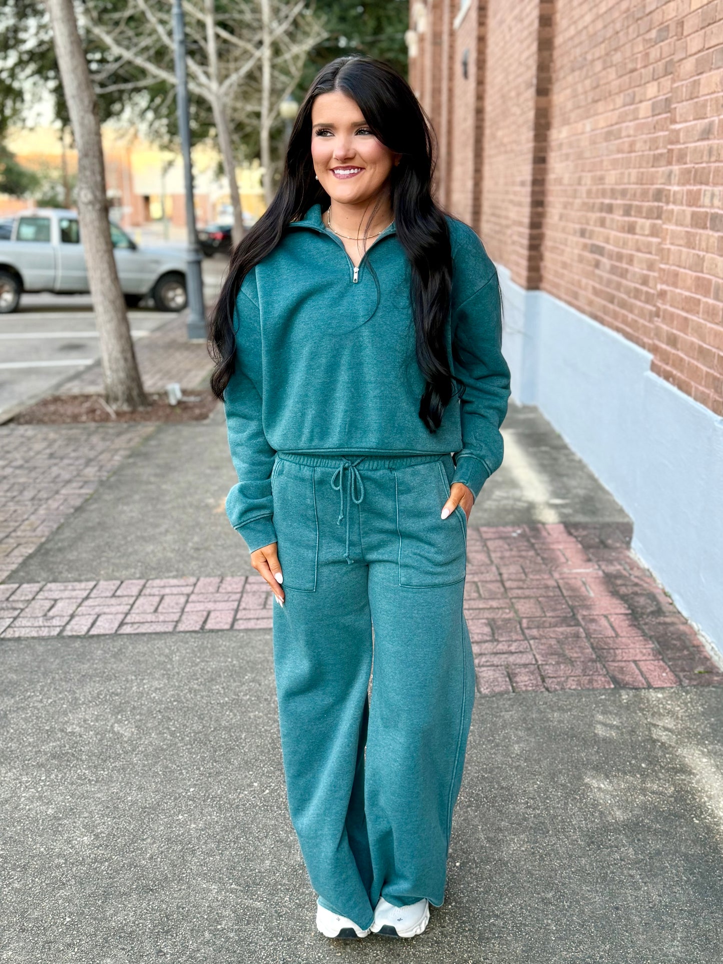 Tyler Drawstring Sweatpants- Dark Teal