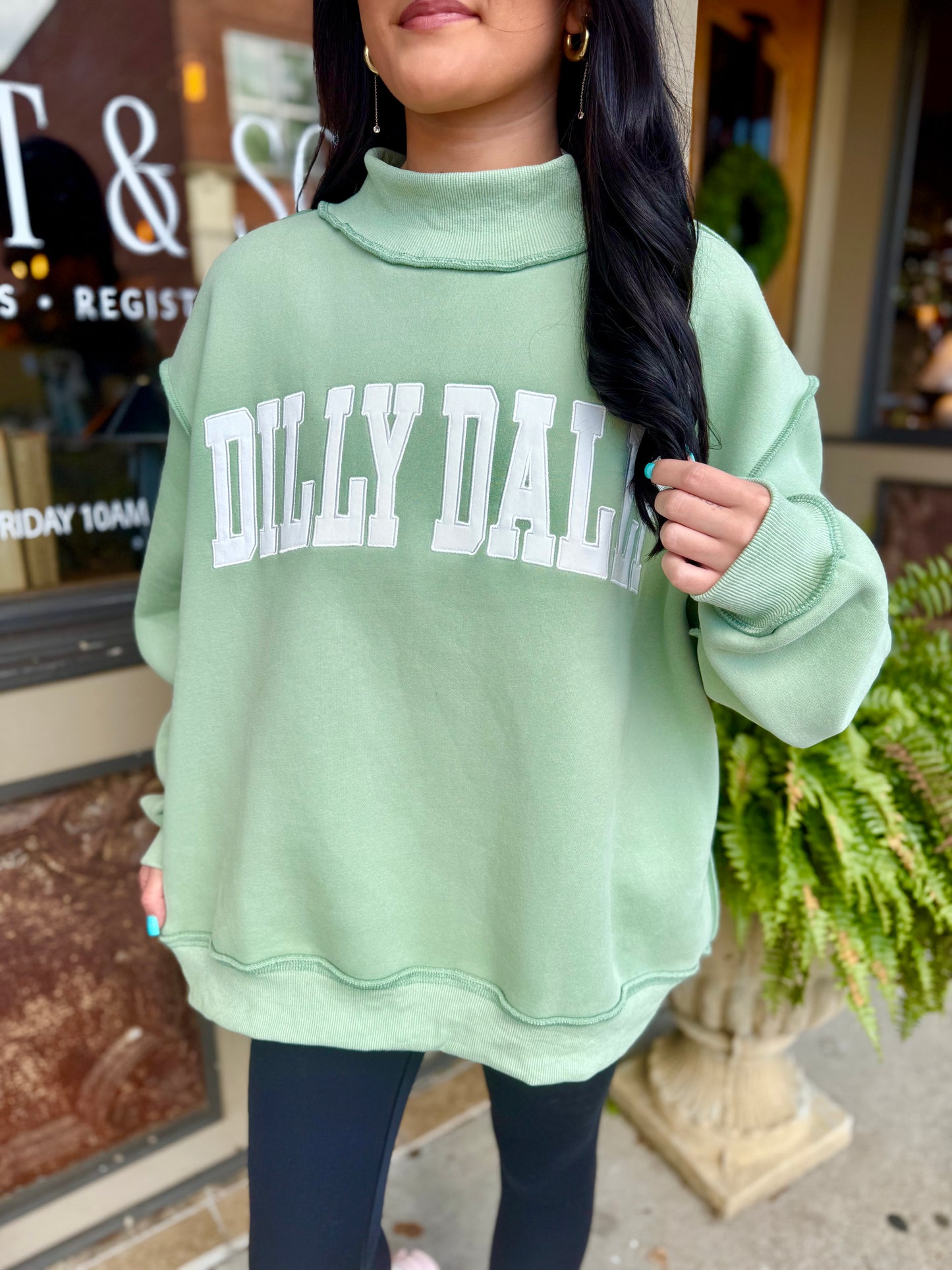 Dilly Dally Mock Neck