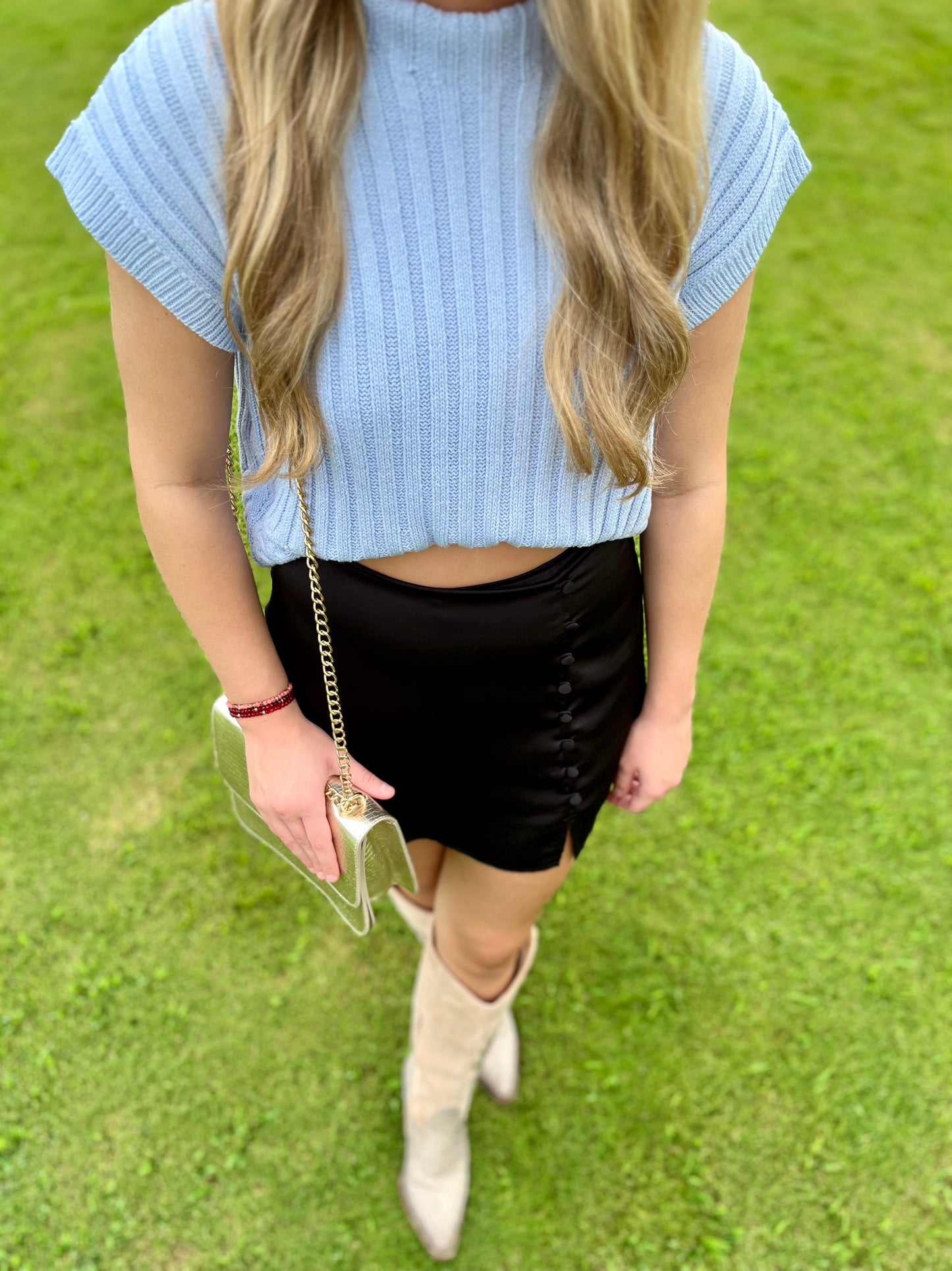 The Riley Satin Skort