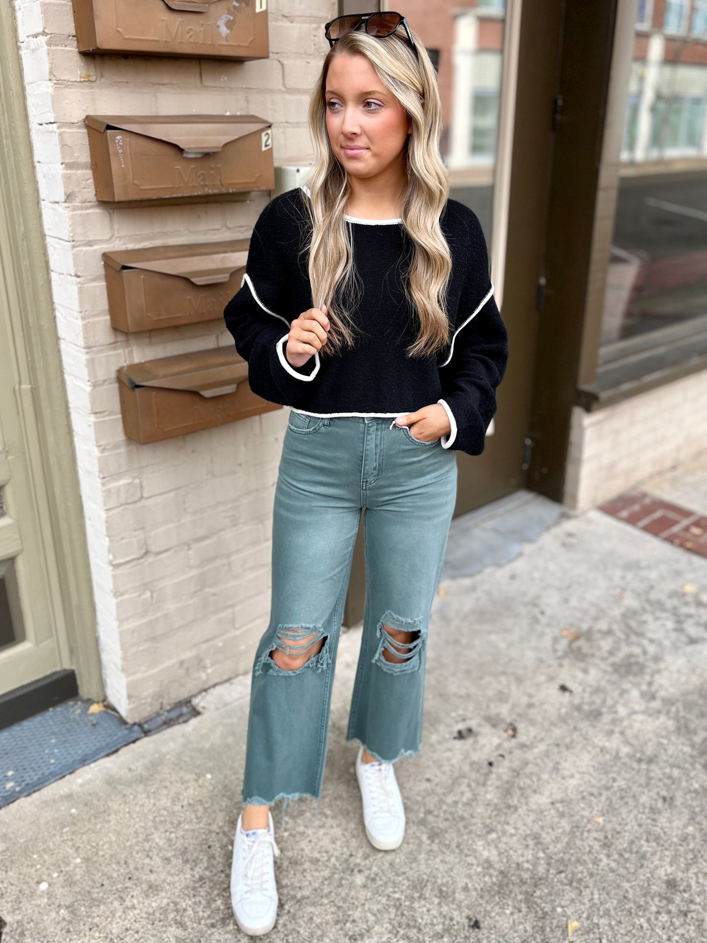 The Baxter Denim- Teal