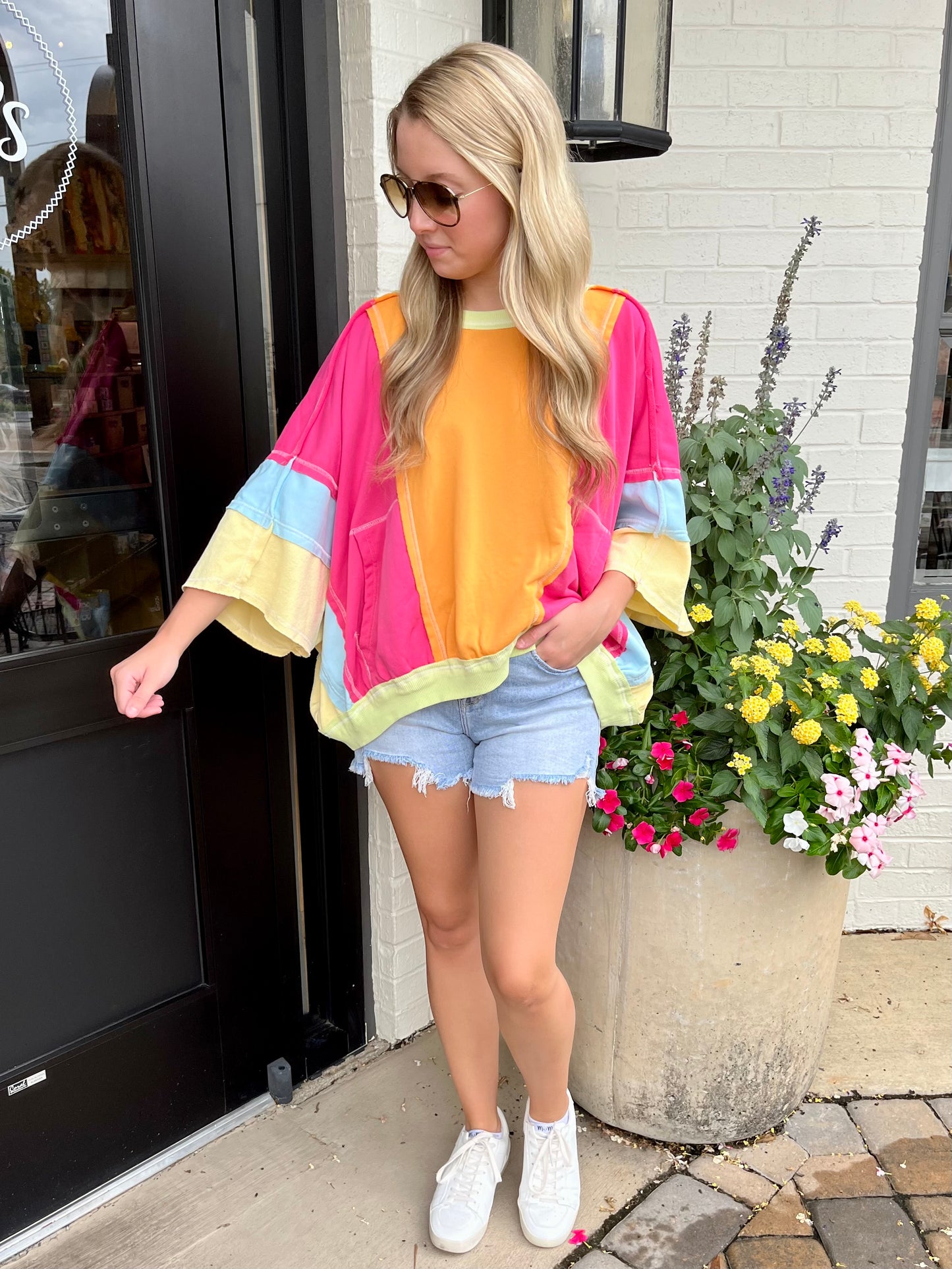 Halsey Color Block Pullover