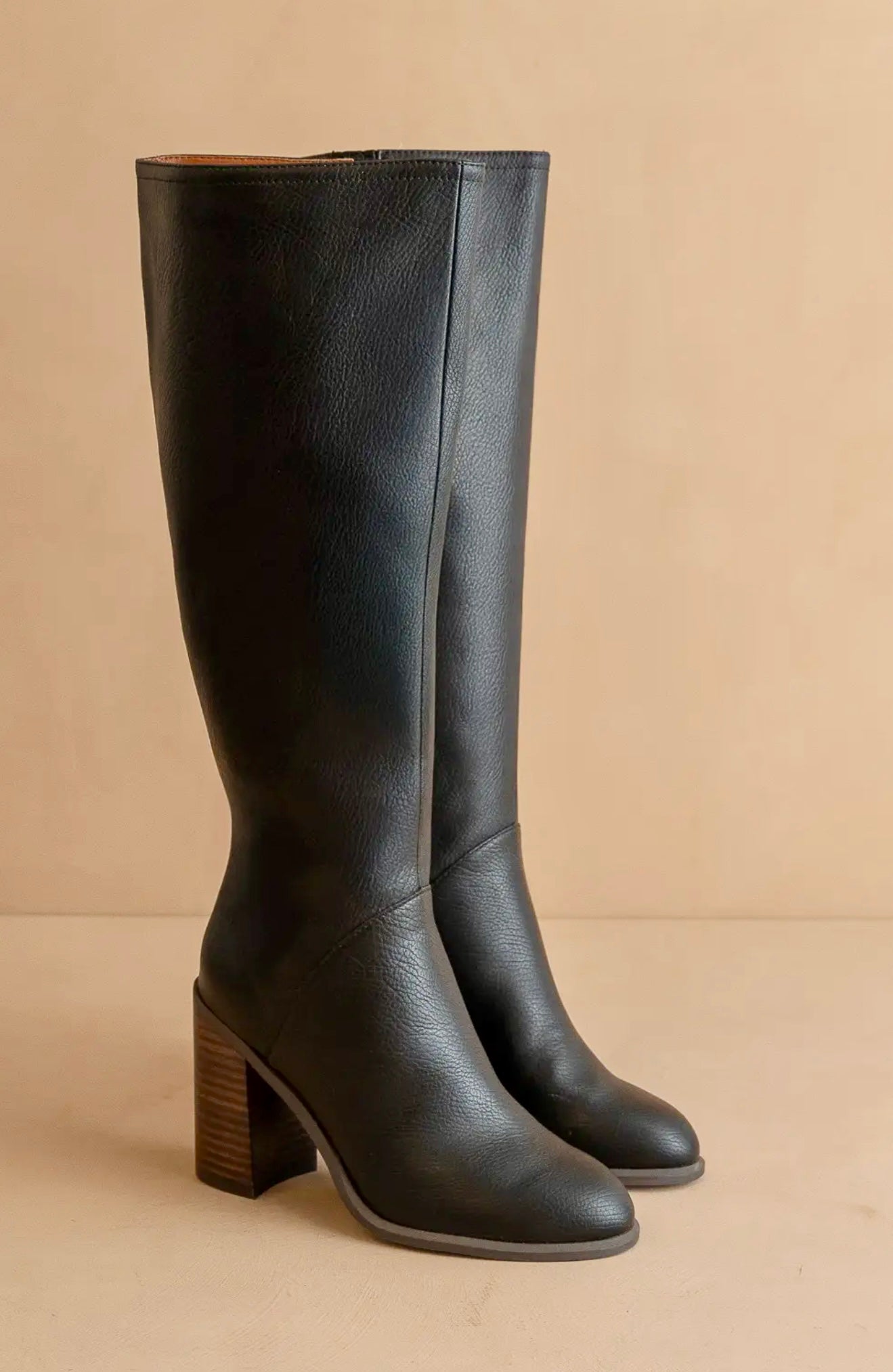 Collin’s Knee High Boot- Black