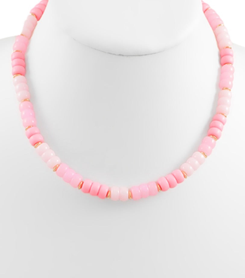 Multi Color Beaded Necklace- 5 Colors