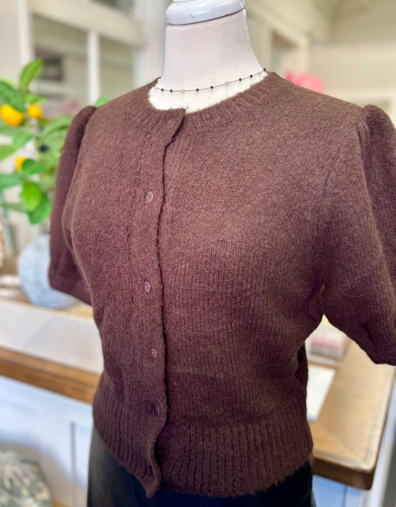 Warm & Fuzzy Sweater- Brown