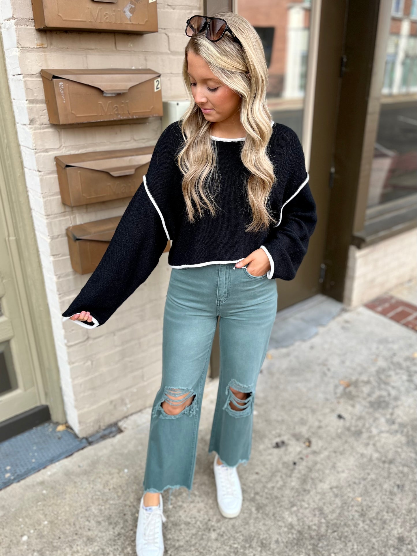 The Baxter Denim- Teal