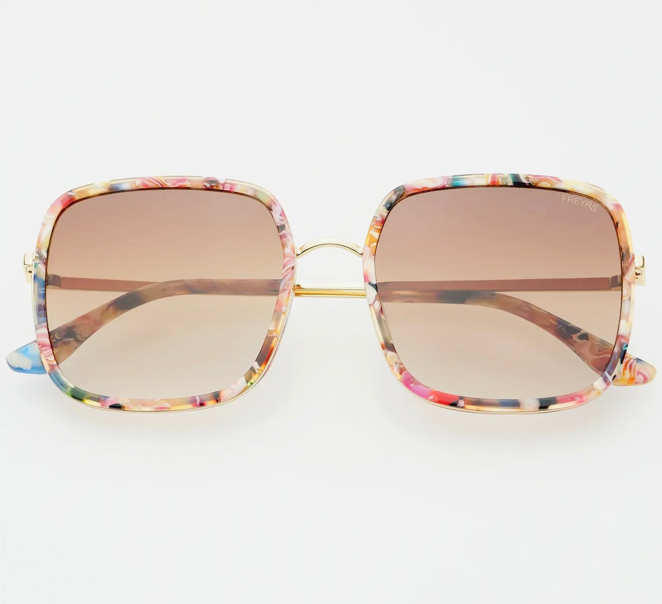 Cosmo Square Sunglasses- Rose Tortoise