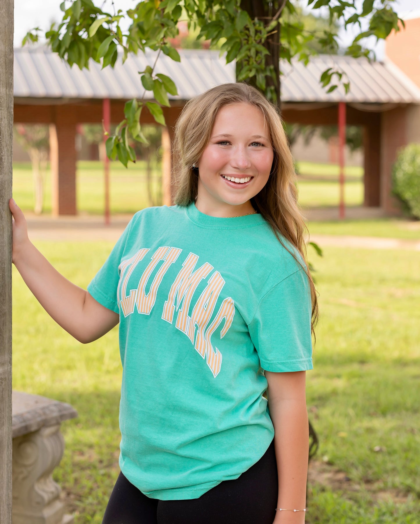 Lulu Mac Tee- Island Green/ Cream Sickle