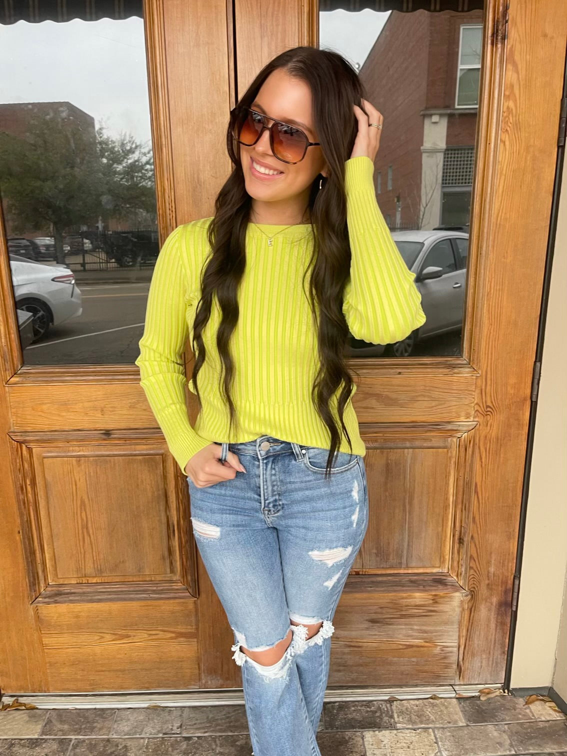 Morris Sweater- Lime