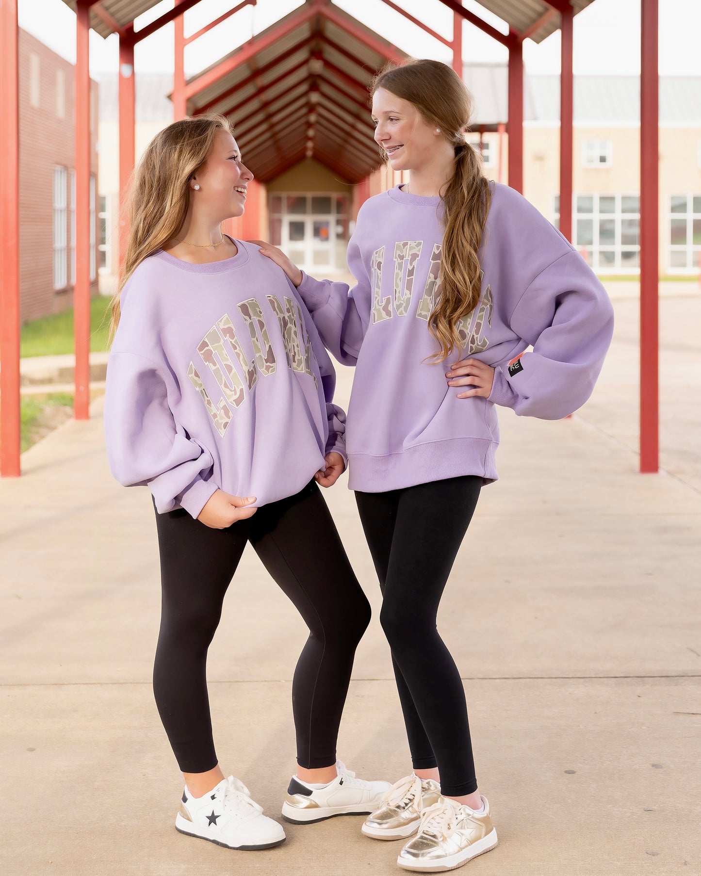 Lulu Mac Sweatshirt- Lavender Camo