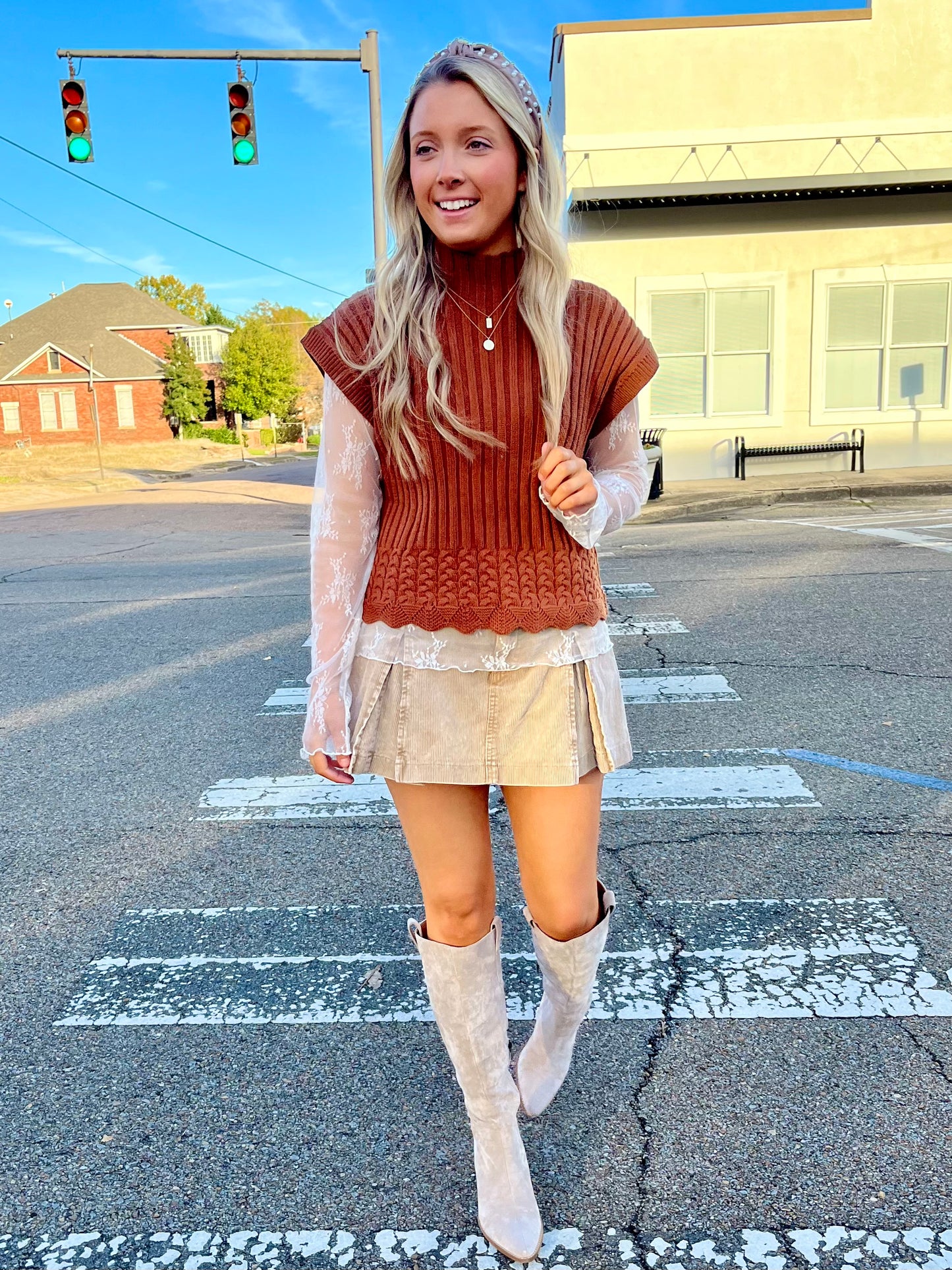 Corduroy Skort