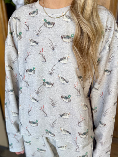 Lucky Duck Crewneck Sweatshirt