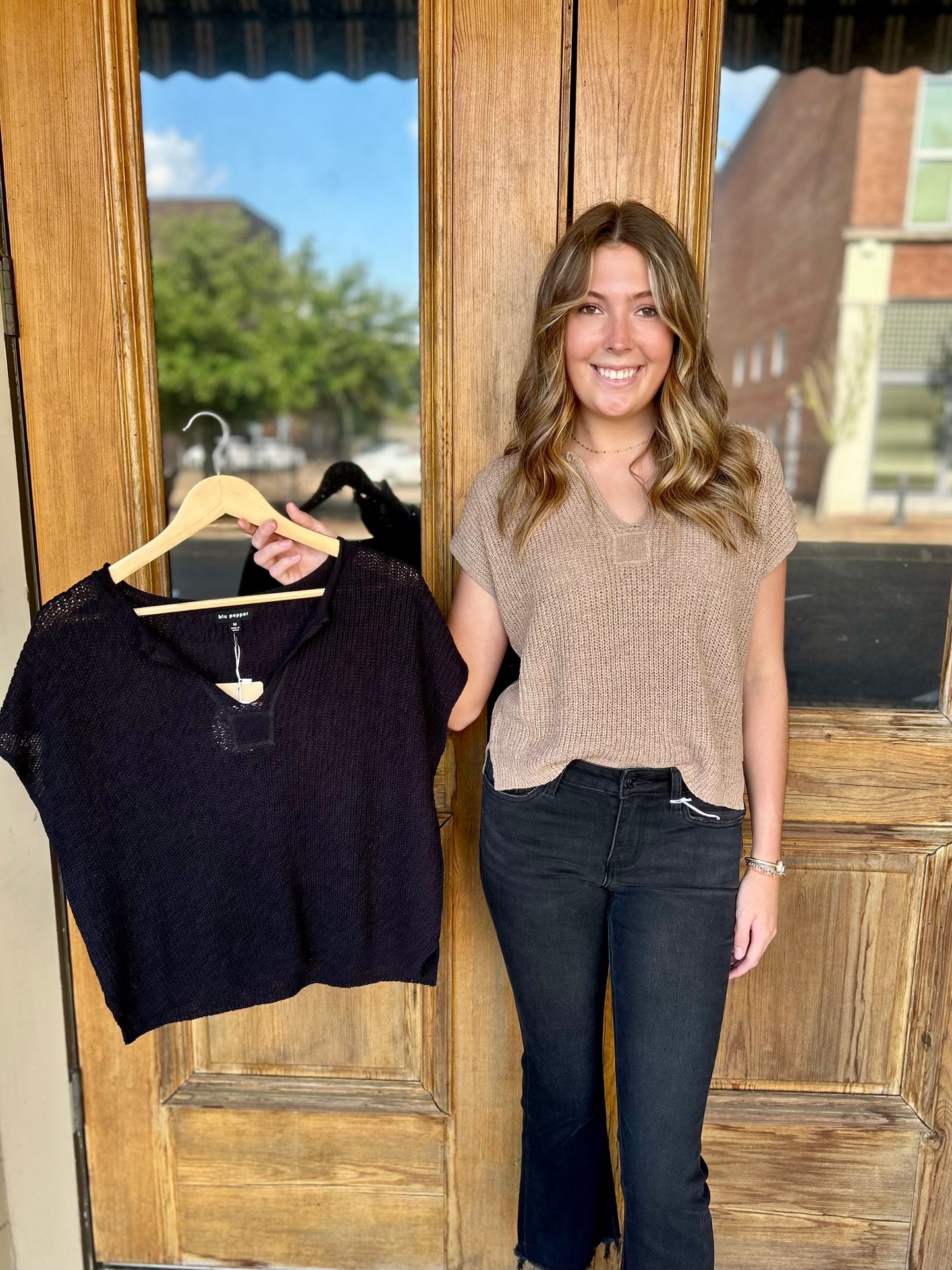 Knit Top- Black