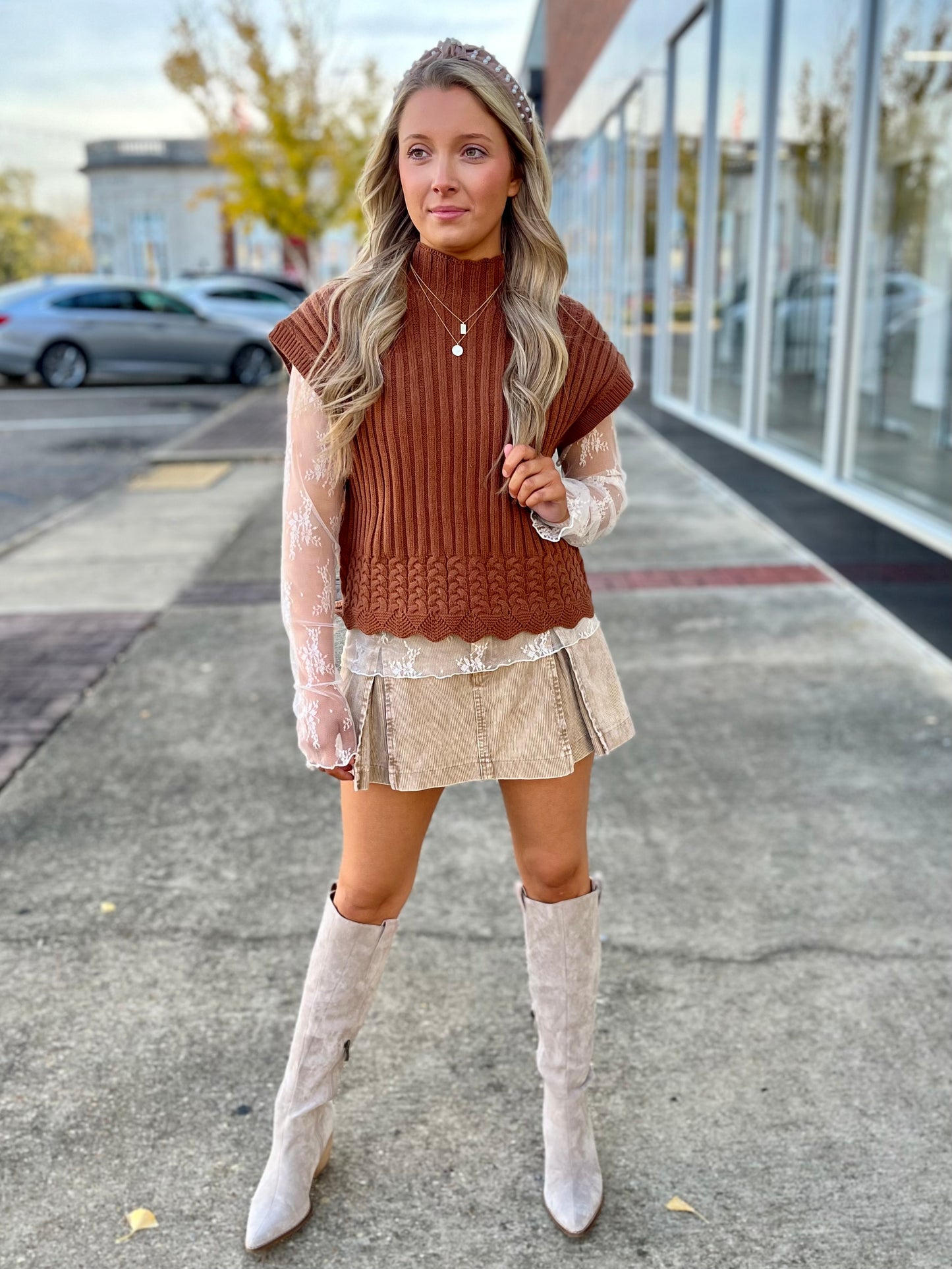 Grace Sweater- Brown