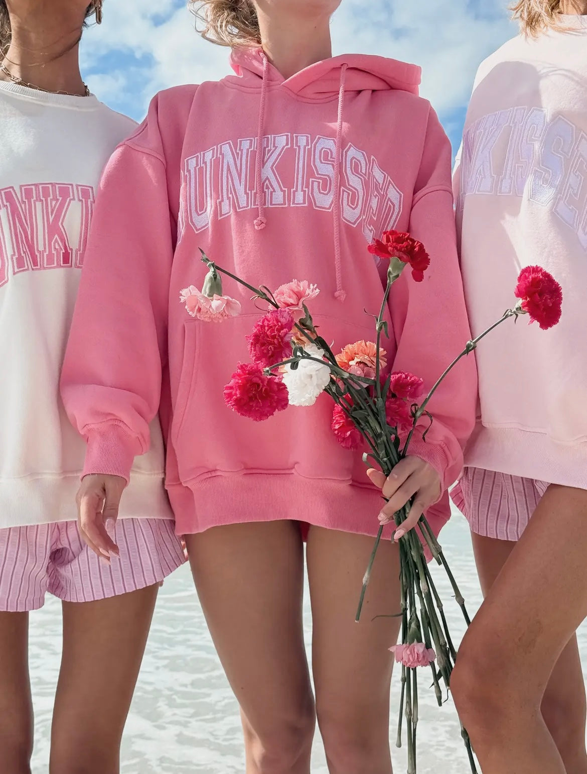 Sunkissed Coconut Pullover w/ Hood- Hibiscus