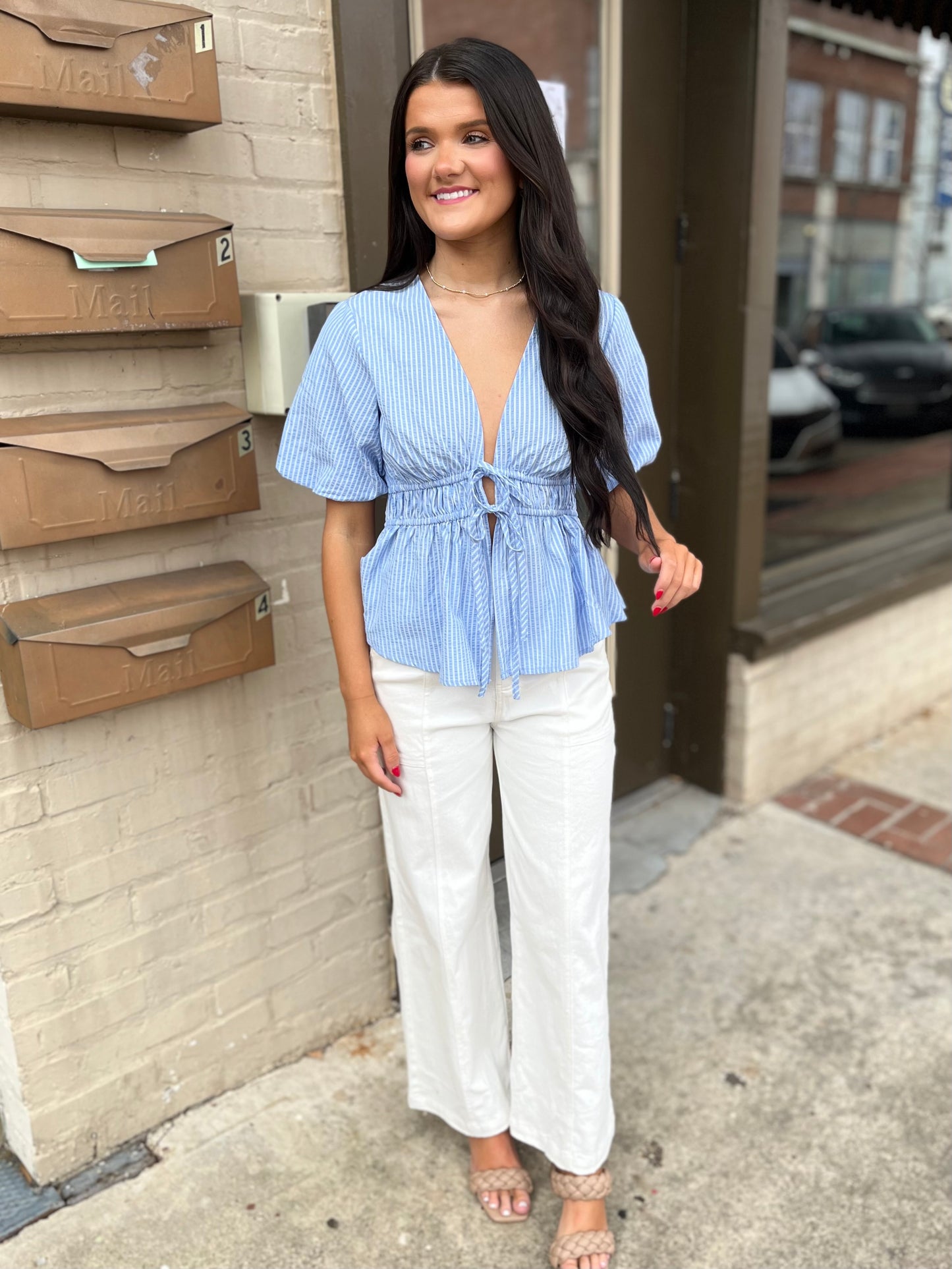 Braided Denim- White