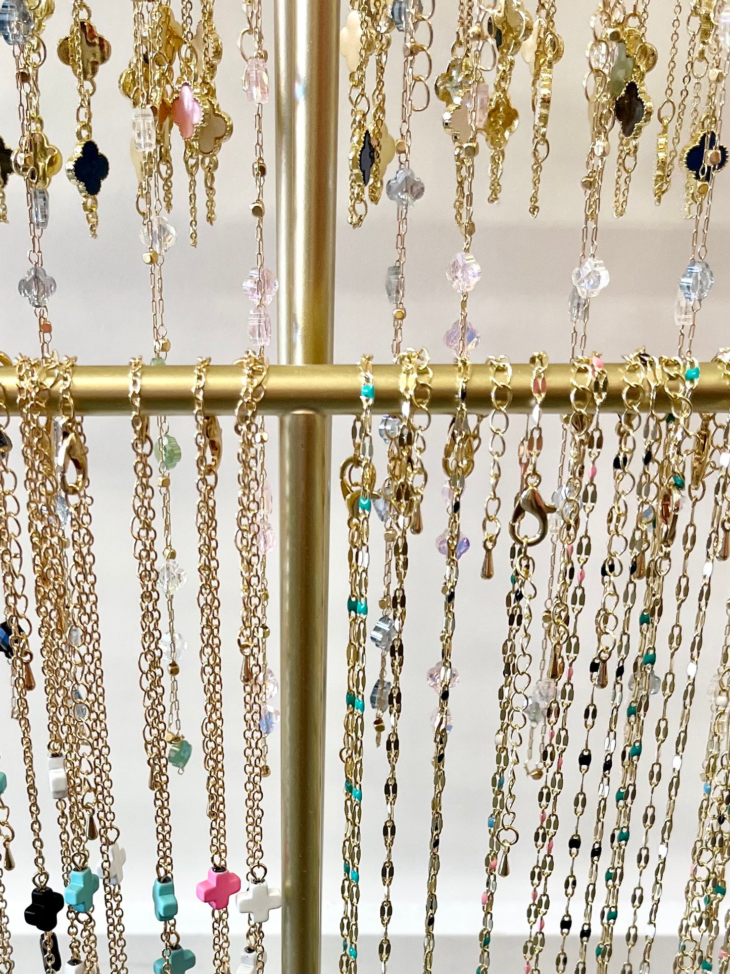 Inspired Glass Cross Necklace