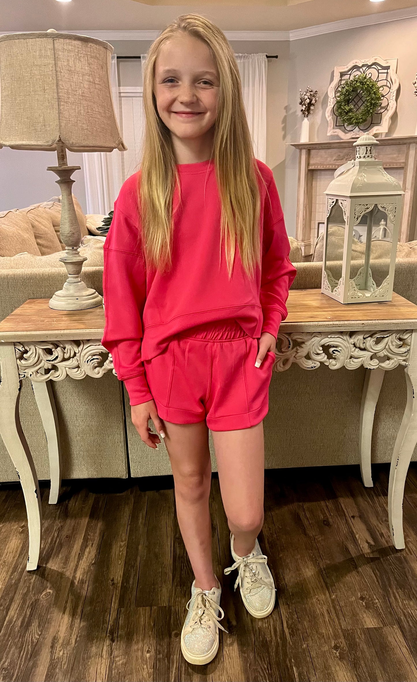 Girls Scuba and Shorts Set