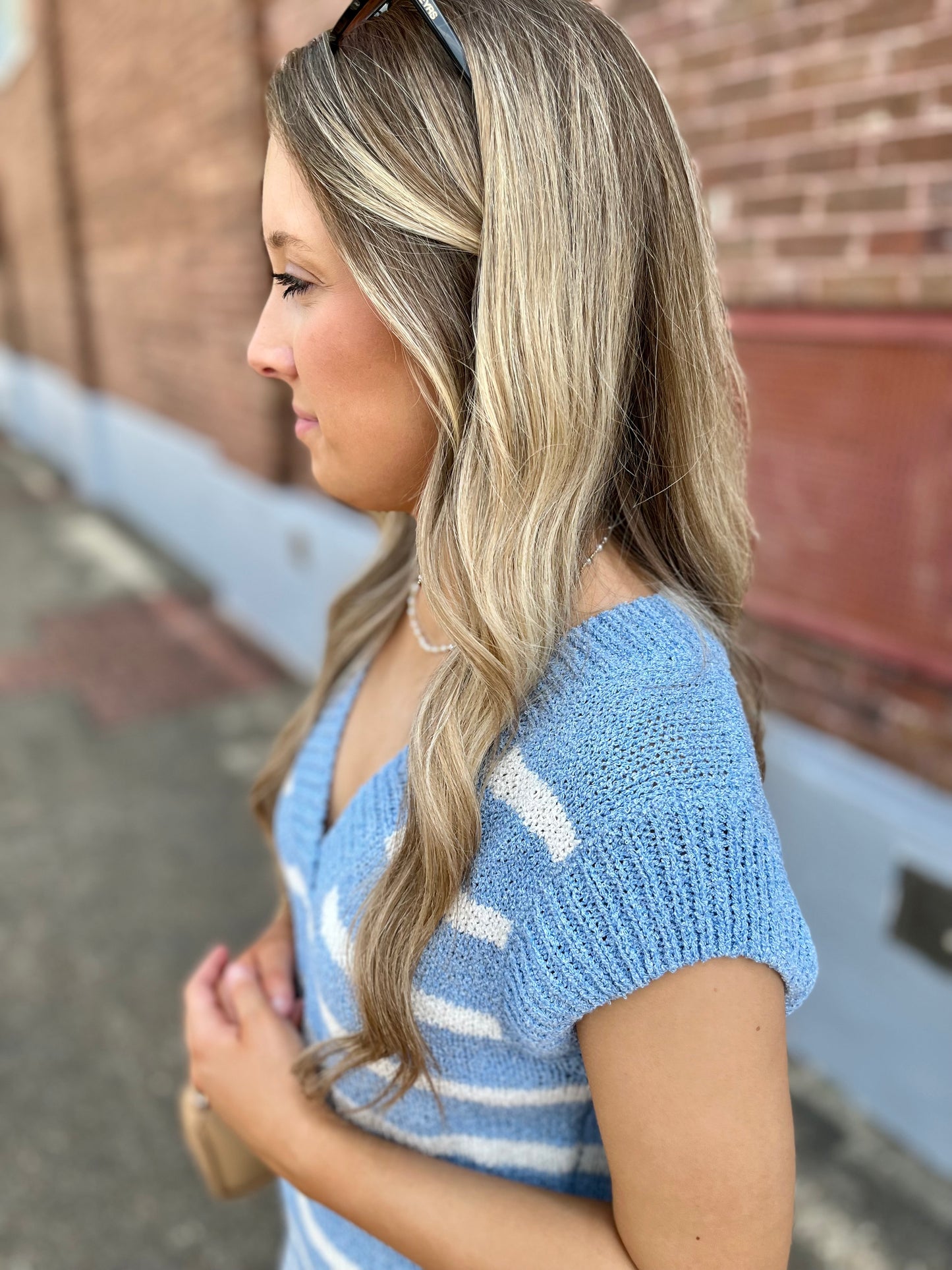 Knit Maxi Dress- Sky Blue