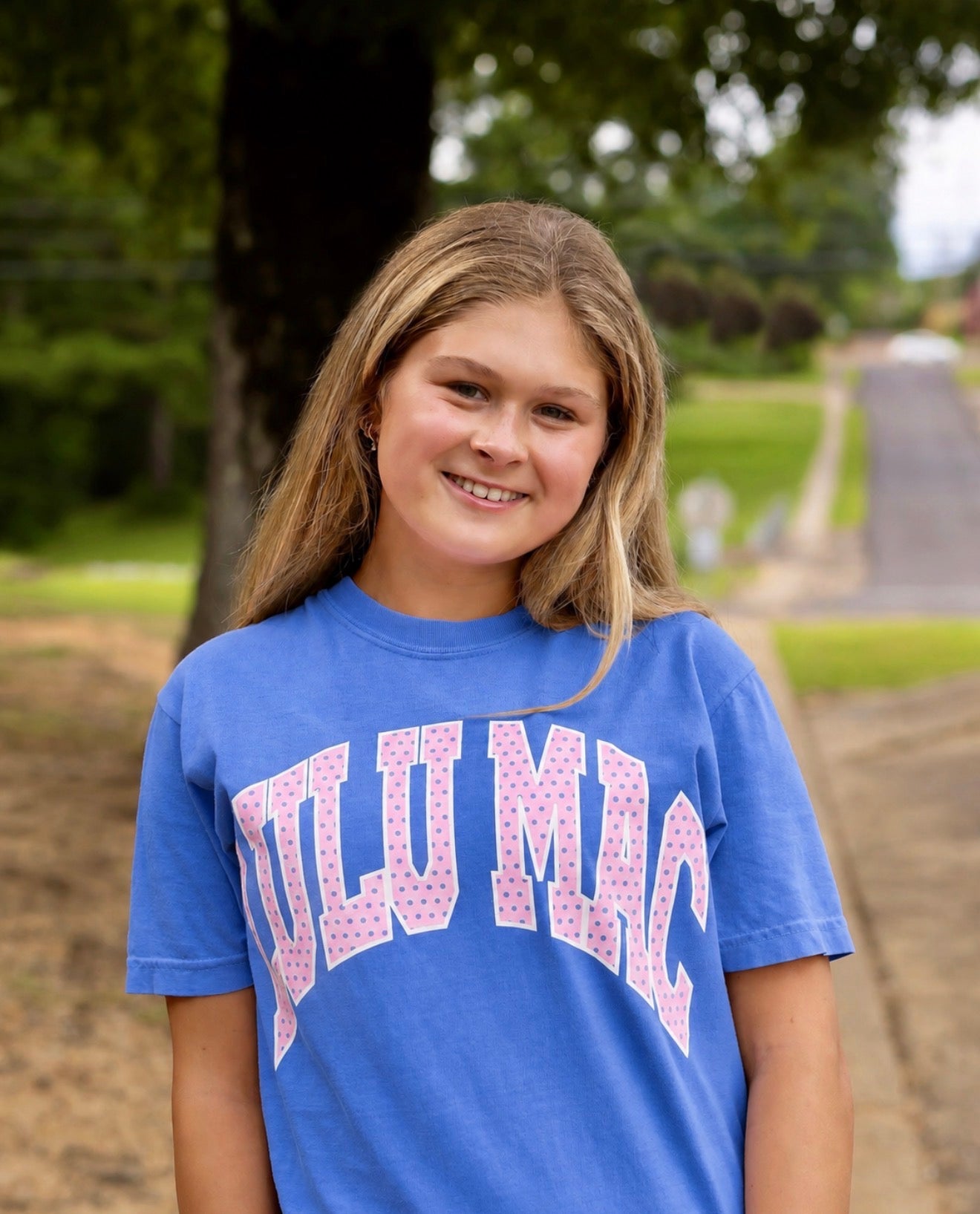 Lulu Mac Tee- Flo Blue