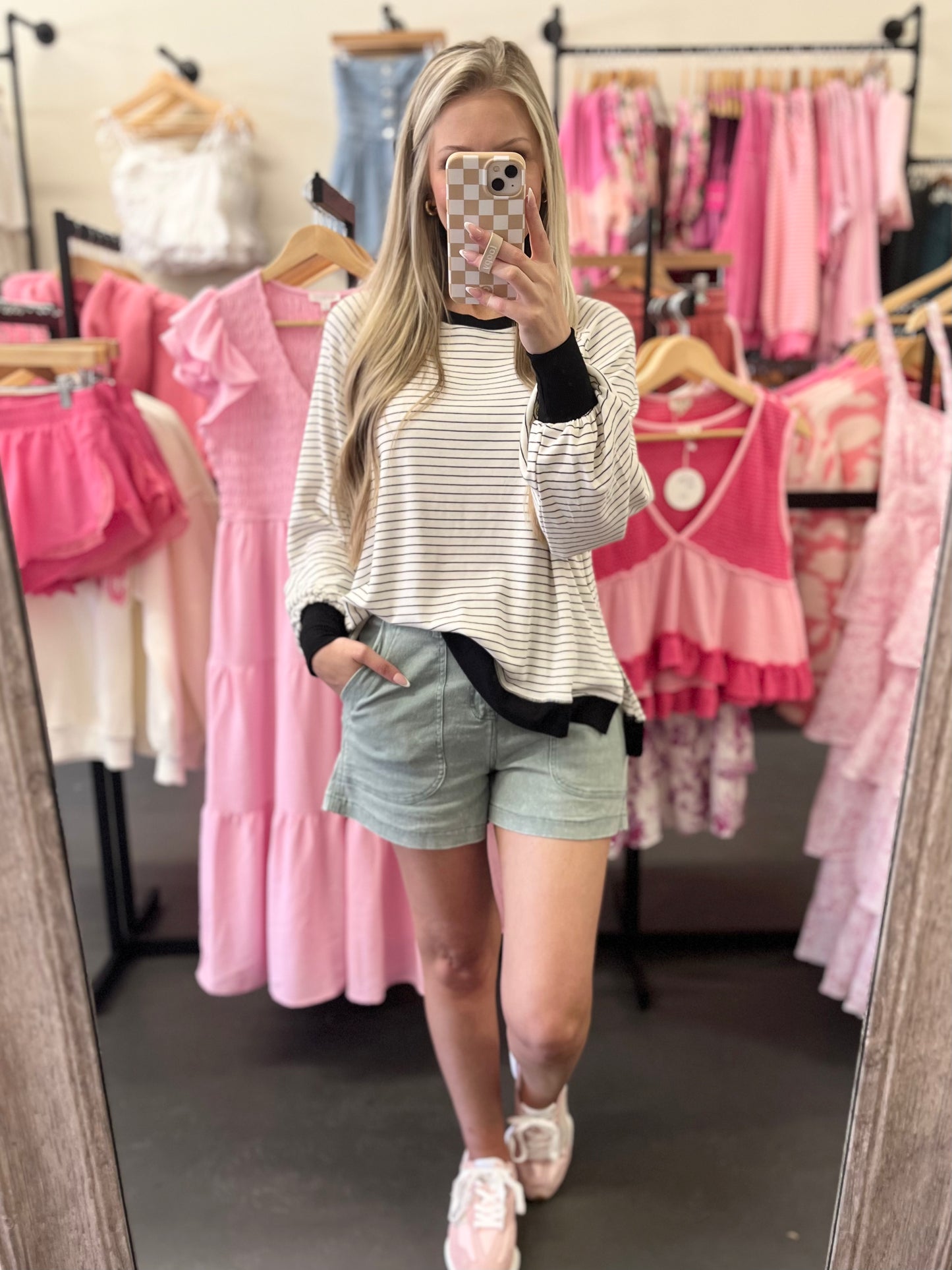 Striped Long Sleeve Top