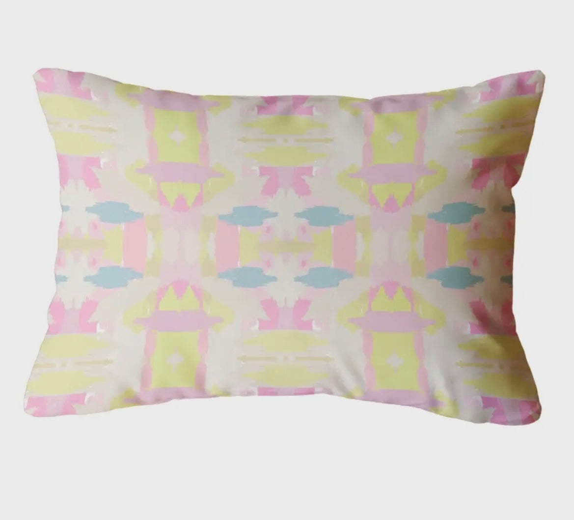 Mia Indoor/Outdoor Pillow- Citrus Pink