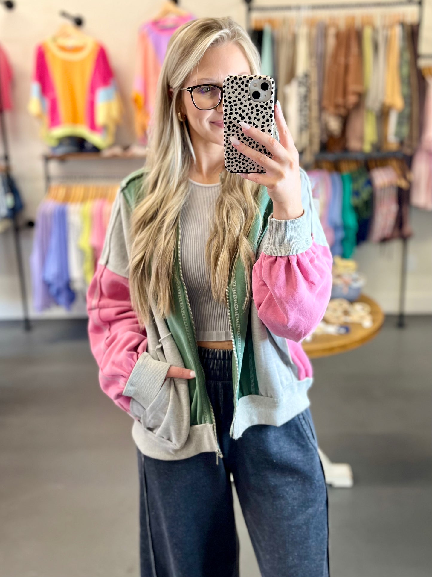 Layering Top- Cool Grey