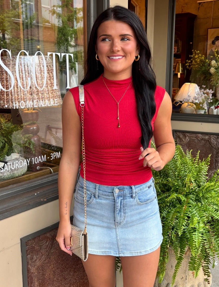 Baylee Top- Red