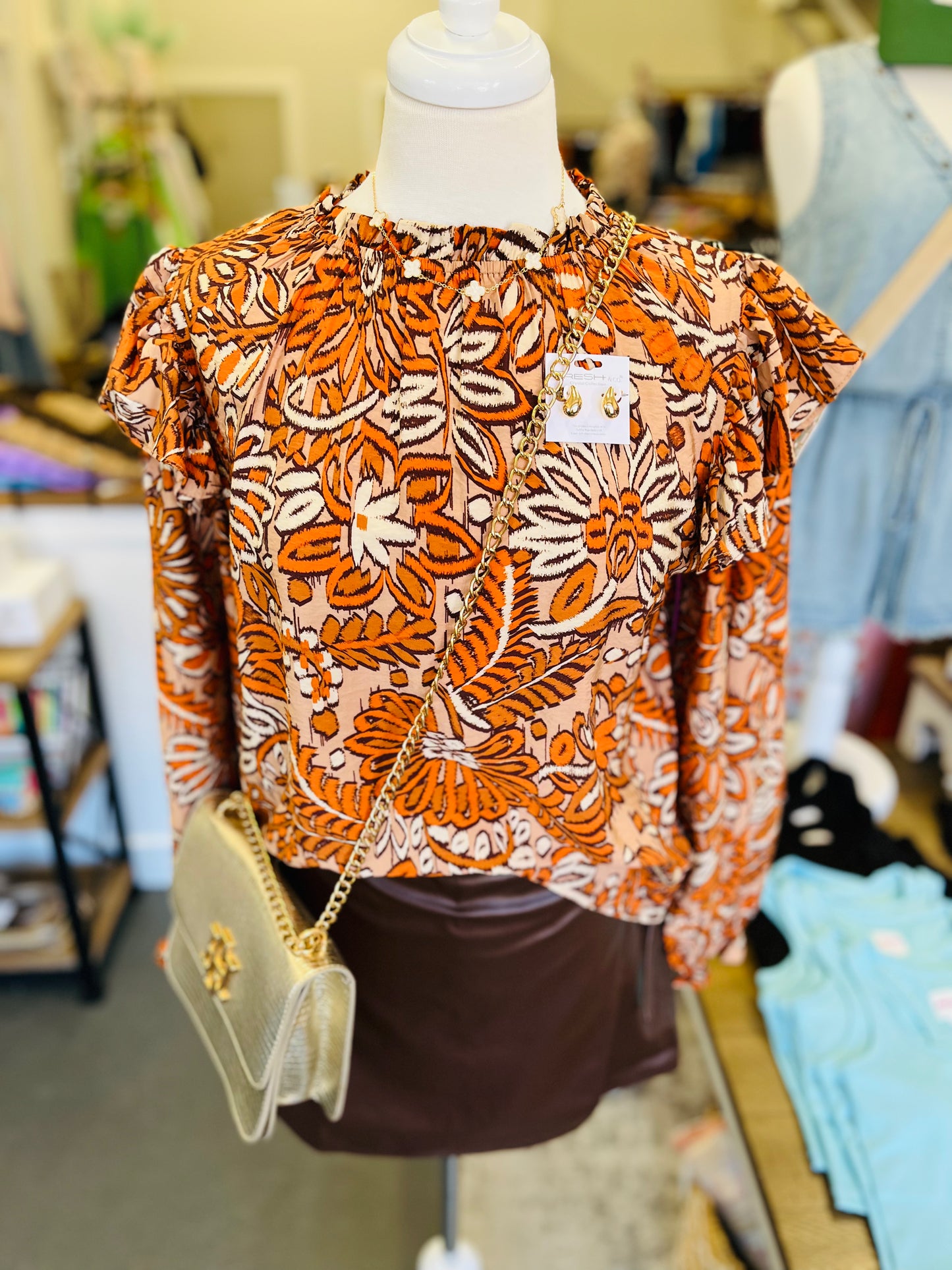 Flutter Sleeve Top