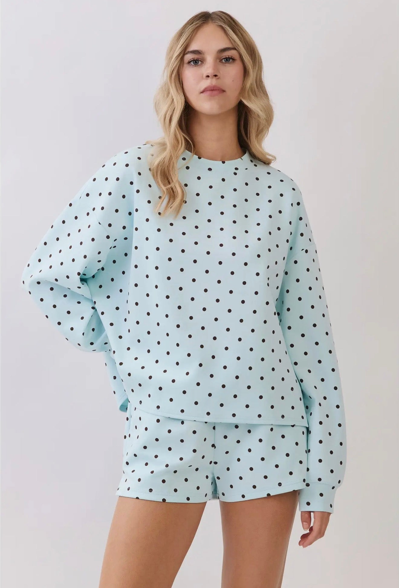 Polka Dot Set- Baby Blue