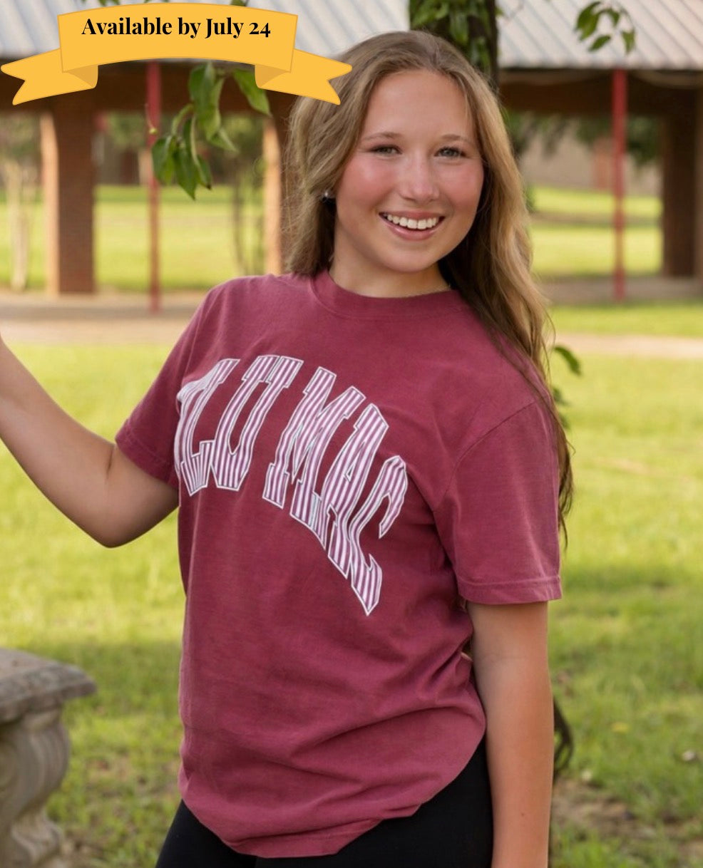 Lulu Mac Tee- Crimson