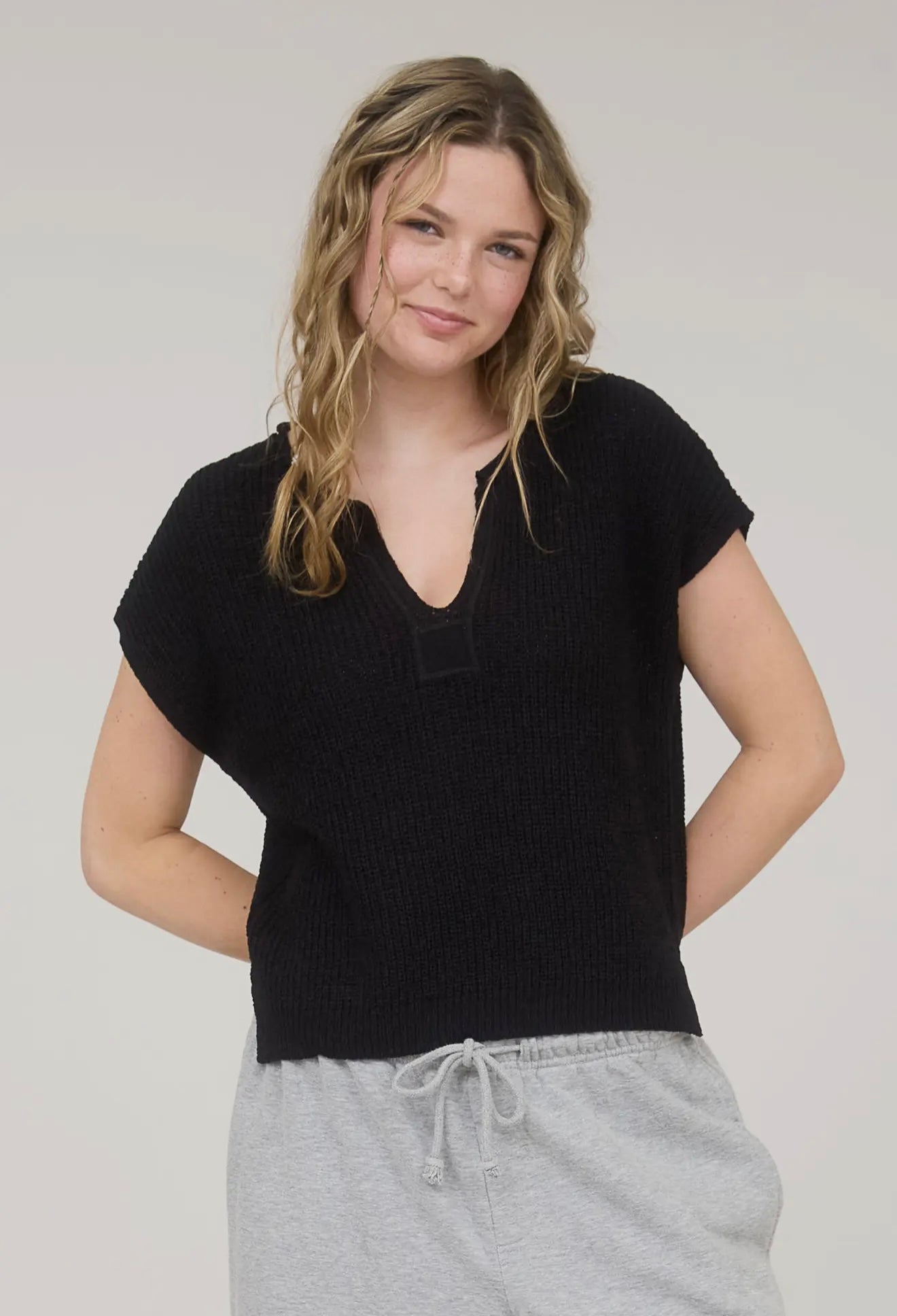 Knit Top- Black