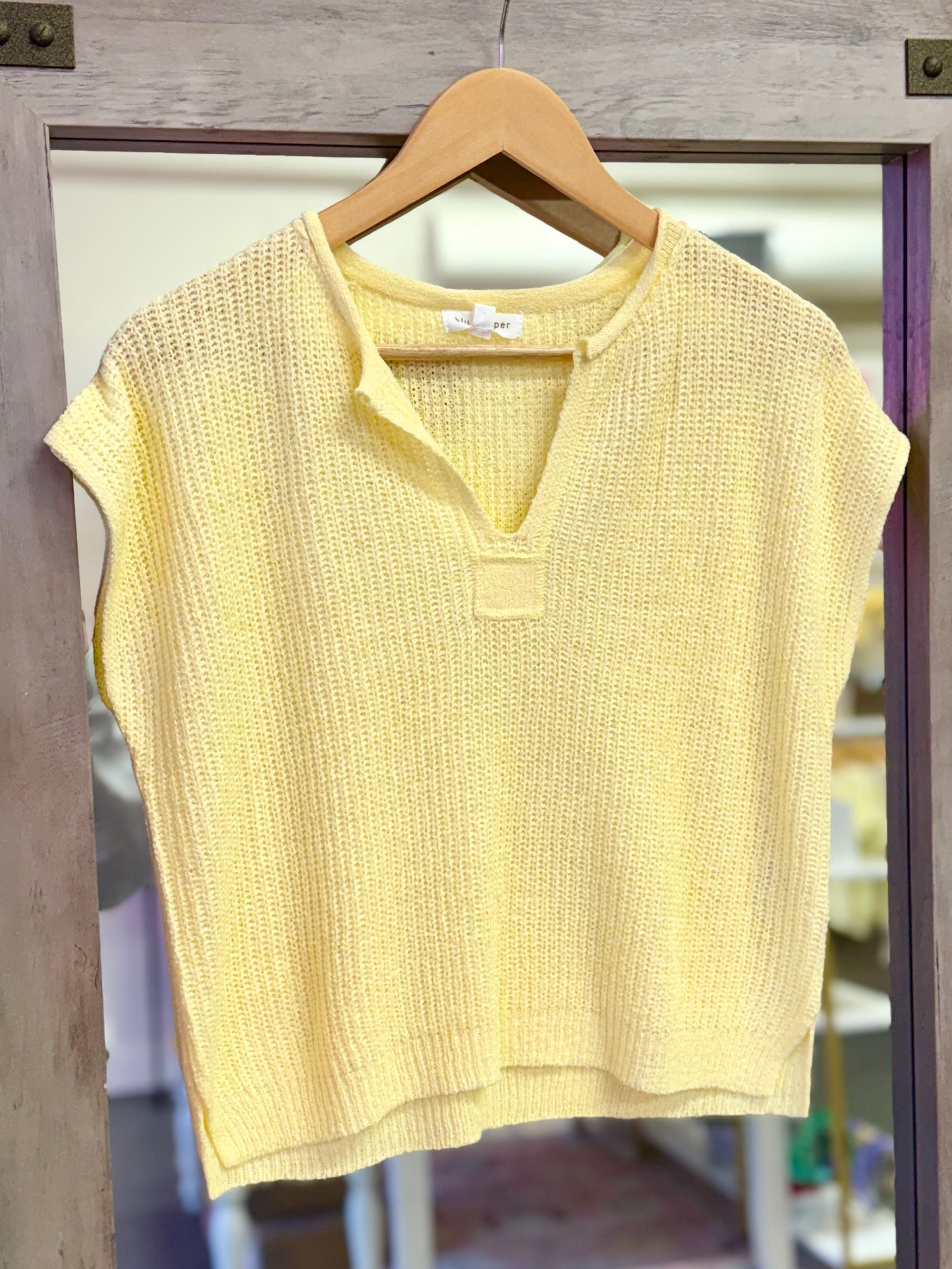 Knit Top- Butter