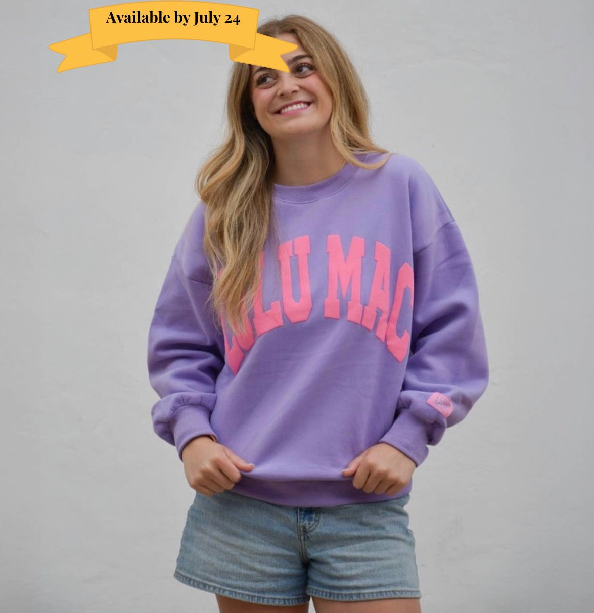 Lulu Mac Sweatshirt- Purple/Pink