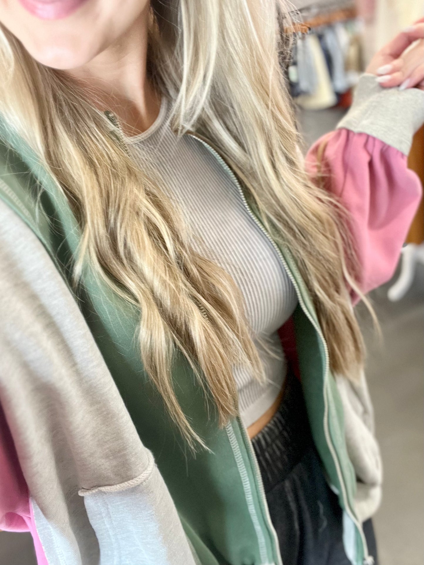 Layering Top- Cool Grey