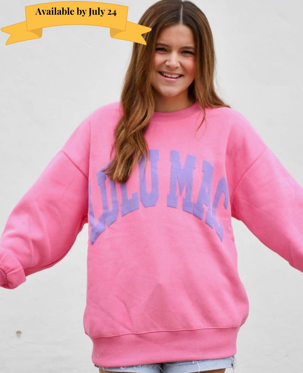Lulu Mac Sweatshirt- Pink/Purple