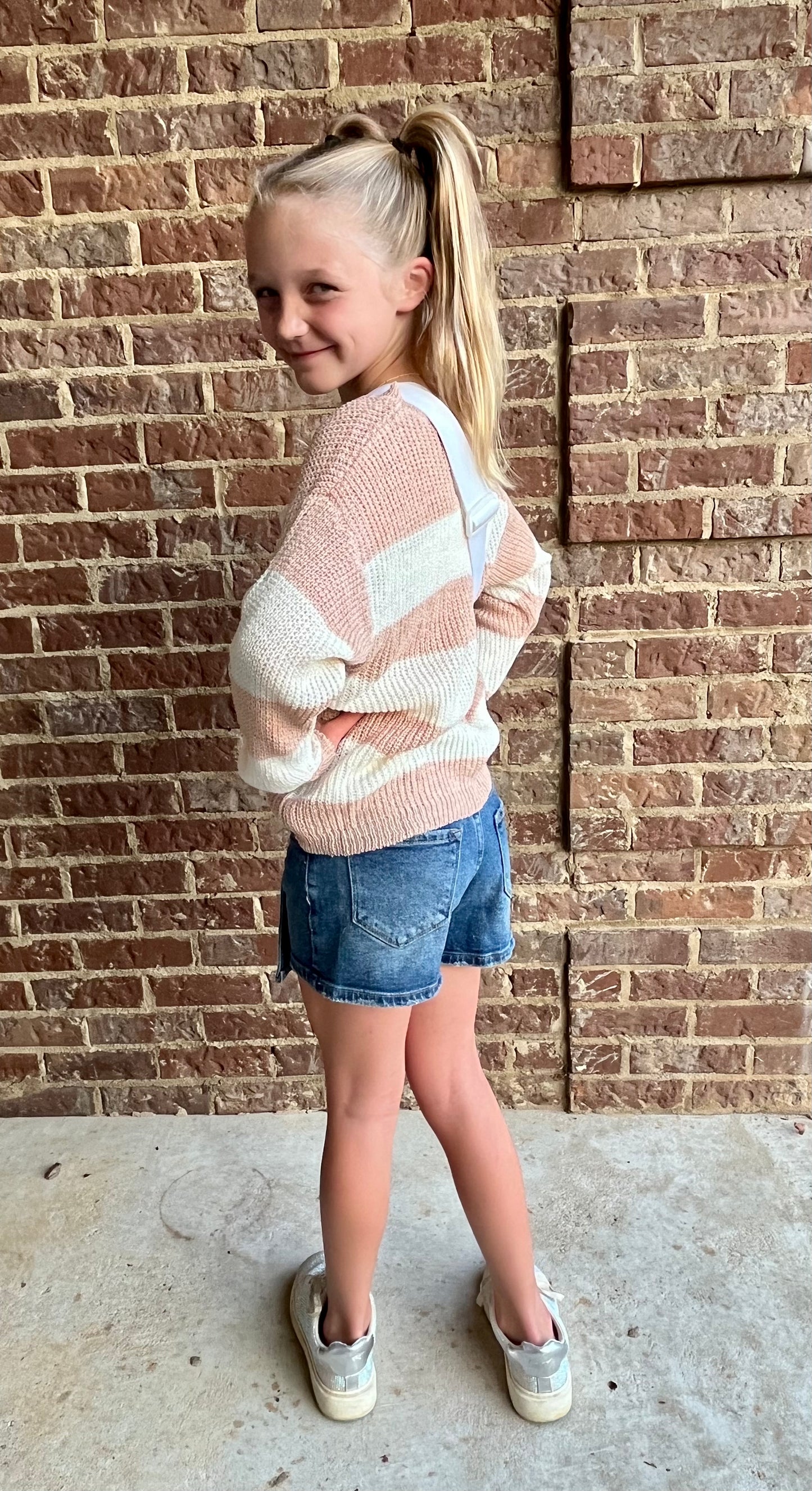 Girls KanCan Denim Skort- Medium Wash