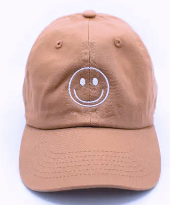 Embroidered Smiley Face Hat