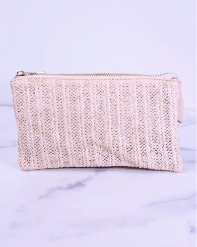 Lizzie Custom Collection Crossbody- Woven Straw