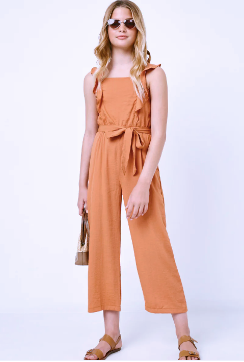 Girls Ruffle Jumpsuit