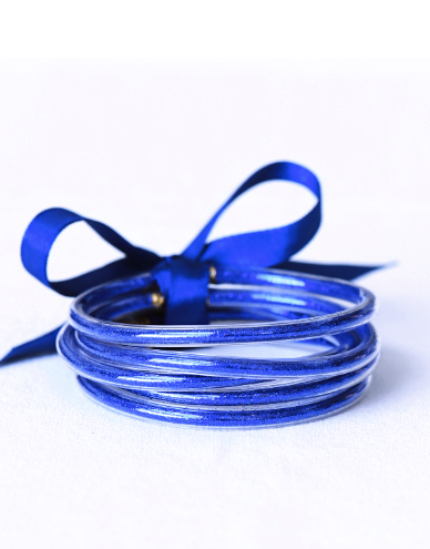 Glitter Jelly Tube Bangles- 4 Colors