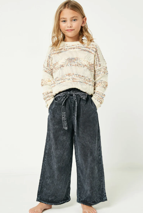 Girls Popcorn Confetti Sweater