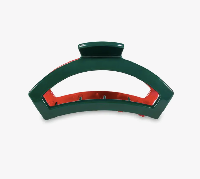 Teletie Open Clip- Medium Red & Green