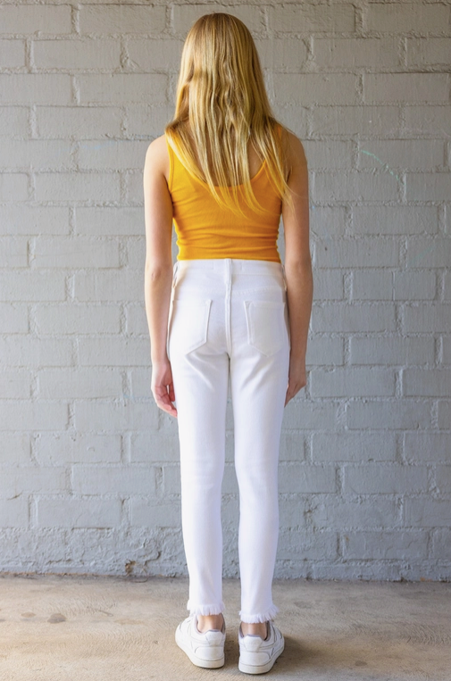 Girls KanCan High-Rise Skinny Jeans-White