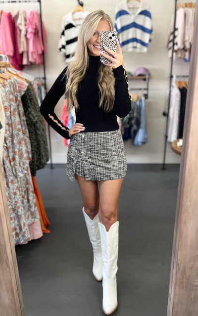 Tweed Skort