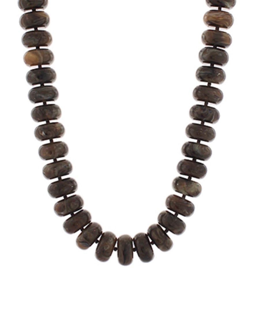 Rondelle Bead Necklace- 6 Colors