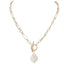 Toggle Pearl Pendant Necklace