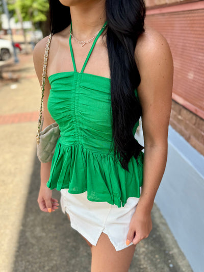 Halter Top- Green