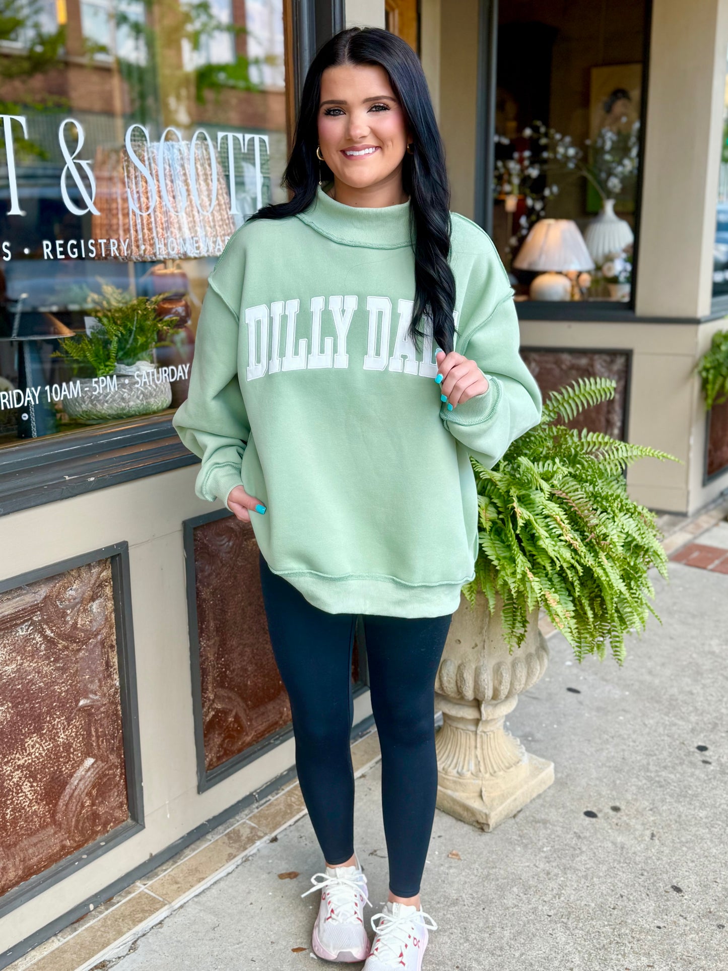 Dilly Dally Mock Neck