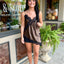 Asymmetrical Polka Dot Lace Tank
