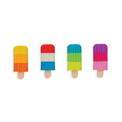 Icy Pops Scented Puzzle Erasers - Set of 4